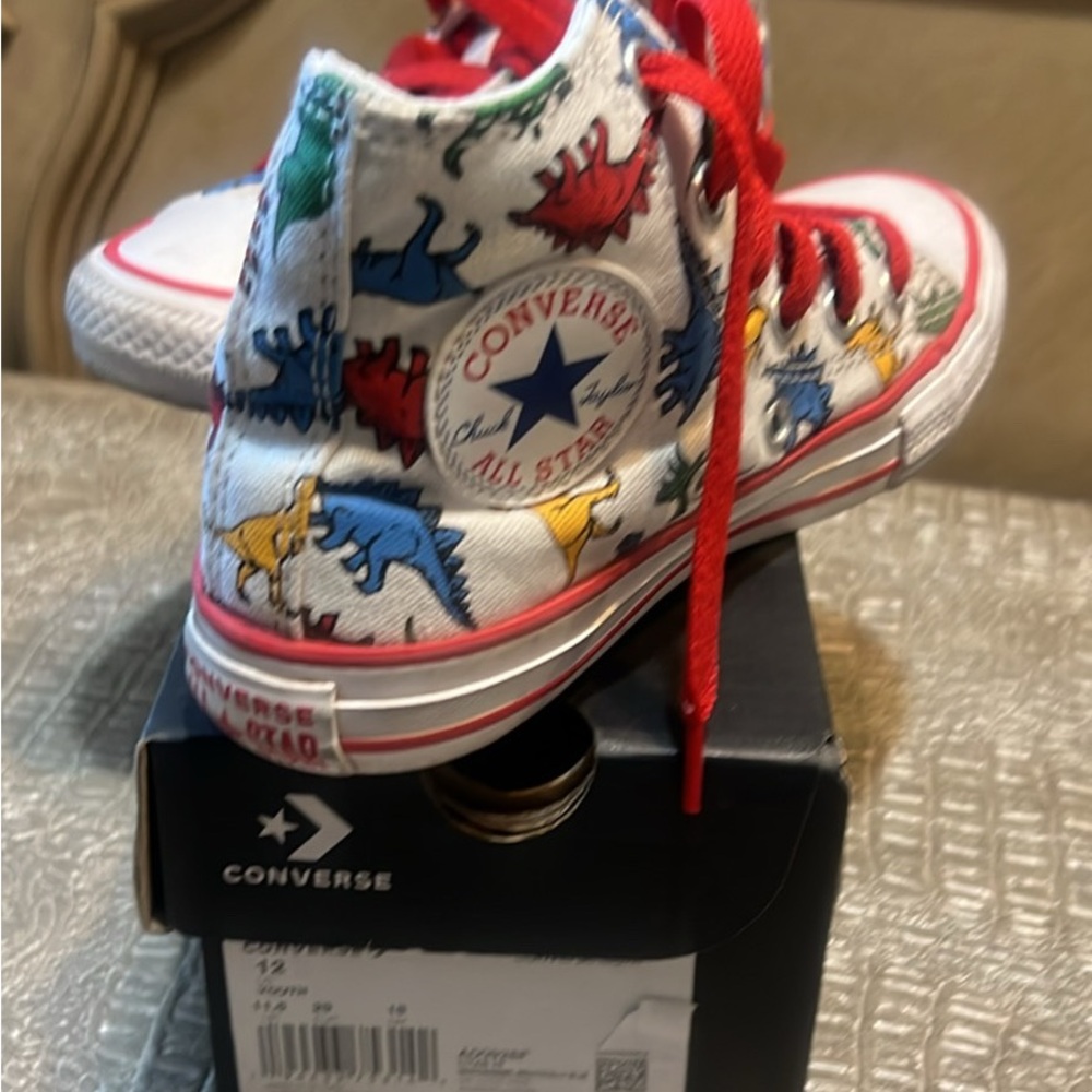 Converse Red and Blue Chuck Taylor Sneakers